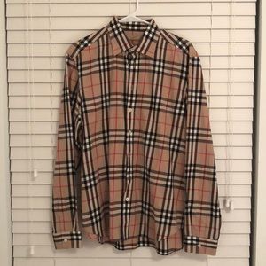 Burberry classic shirt.